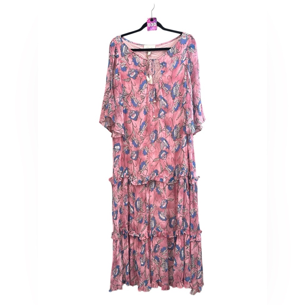NWT Cleobella Elena Lotus Print Tiered Maxi Dress MSRP $179 Size Medium - Picture 2 of 7